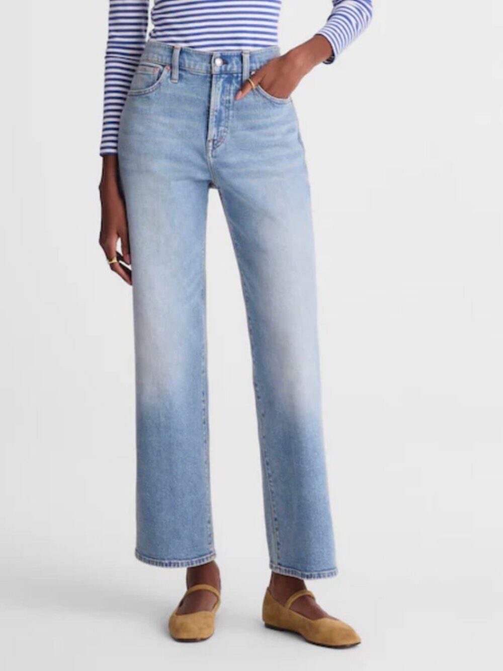 Madewell The Perfect Vintage Wide-Leg Crop Jean Raebrook Wash Women 28